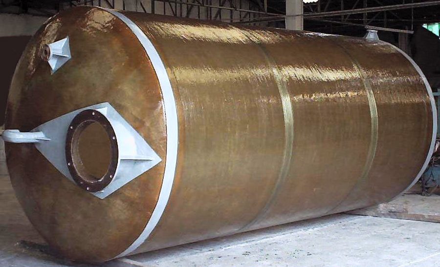 Tanque de fibra de vidrio HCl