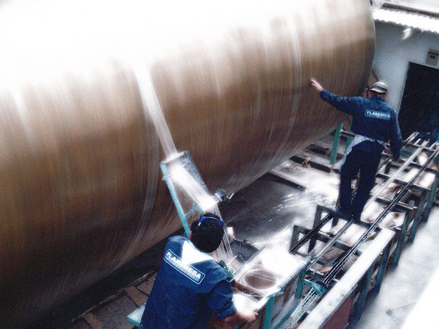 Tanques de fibra de vidrio filamento embobinado