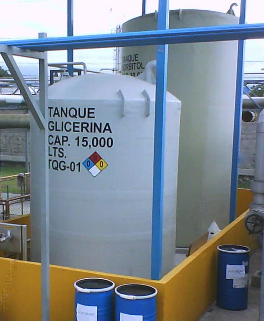 Tanque de fibra de vidrio 15m3 glicerina