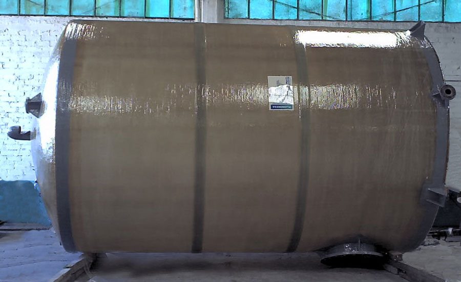Tanque de fibra de vidrio sulfato de aluminio