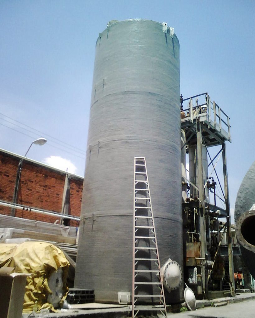 Tanques de fibra de vidrio 100m3 agua osmotizada